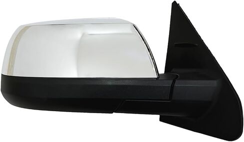 Fit for Toyota Tundra 2014-2019 Chrome Door Mirror Assembly Power Heated Glass with Signal Light and Blind Spot with Memory and Power Folding 18 Pins Right Passenger Side RH in Kuwait
