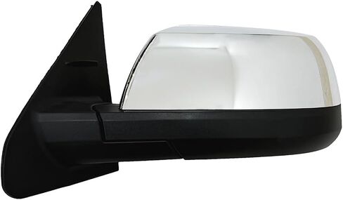 Fit for Toyota Tundra 2014-2019 Chrome Door Mirror Assembly Power Heated Glass with Signal Light and Blind Spot with Memory and Power Folding 18 Pins Right Passenger Side RH in Kuwait