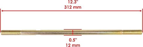 Caltric 2 Tie Rod Set Compatible with Polaris Trail Boss 2000-2002 / Trail Boss 325 Se 2001 in Kuwait