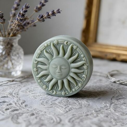 Sun Face Candle Mold Sun Goddess Candle Silicone Molds for Candles Making Resin Casting Aromatherapy Candles Handmade Wax Home Decor in Kuwait