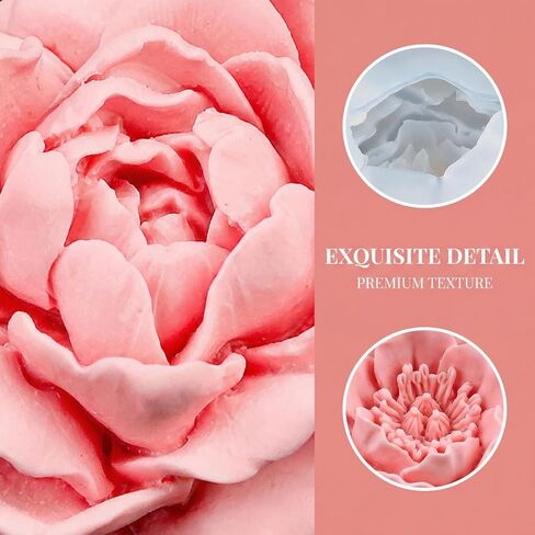 Flower Silicone Mold Set for DIY Candle, Wax, Soap, Resin and Epoxy Casting, Reusable Creative Home Decor and Gift Mold in Kuwait