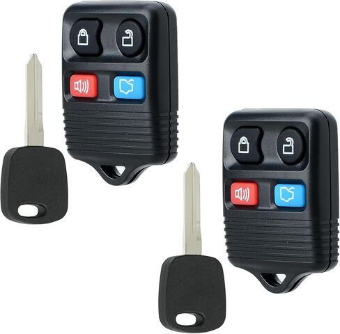 استبدال MechanMagic Key Fob يناسب سيارة Ford Mustang Expedition Explorer Taurus Lincoln Navigator Town Car Mercury Sable 1998-2004 CWTWB1U311 جهاز تحكم عن بعد مع مفتاح إشعال مرسل مستجيب غير مقطوع (H72-PT 4C) in Kuwait