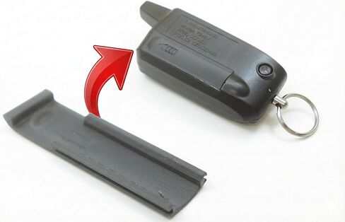 غطاء باب بطارية بديل متوافق مع Viper 3305V & 7345V Key Fob - حافظة بطارية ملائمة آمنة لجهاز التحكم عن بعد لجهاز إنذار السيارة - أسود in Kuwait