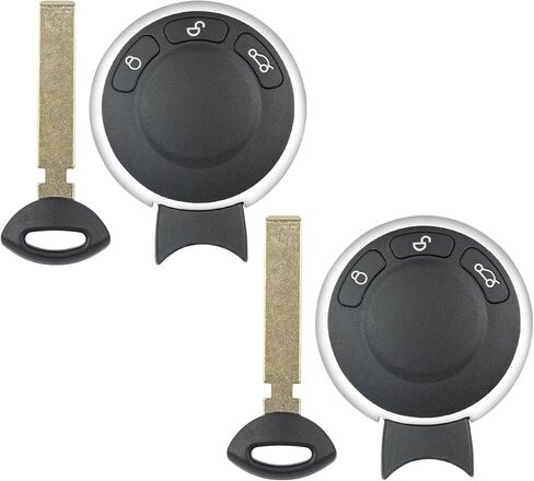 Vurkcy Key Fob Replacement for 2006-2014 Mini Cooper/ 11-14 Cooper Countryman/ 13-14 Cooper Paceman Car Keyless Entry Remote Control, KR55WK49333, 3 Buttons, 2Pcs in Kuwait