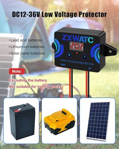 حامي الجهد المنخفض DC12-36V، مفتاح فصل رقمي، وحدة قطع التفريغ الزائد مع شاشة LED، حماية البطارية المقاومة للماء لحمض الرصاص، ليثيوم أيون in Kuwait