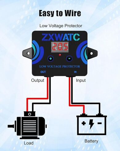 حامي الجهد المنخفض DC12-36V، مفتاح فصل رقمي، وحدة قطع التفريغ الزائد مع شاشة LED، حماية البطارية المقاومة للماء لحمض الرصاص، ليثيوم أيون in Kuwait