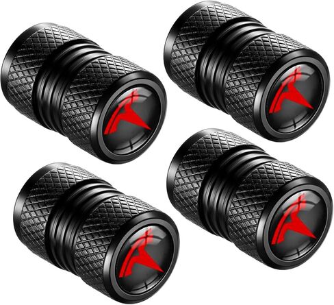 4-Pack Tire Valve Stem Caps for Tesla Model 3, S, X, Y, Car Decorative Accessories, Aluminum Alloy Valve Stem Caps-TSL in Kuwait