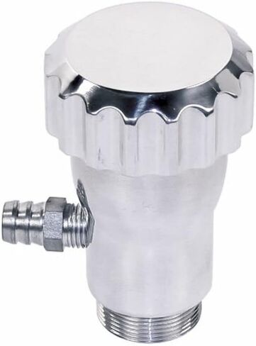 Oil Filler Extension, with Grooved Cap, Polished, Fits VW, Compatible with Dune Buggy in Kuwait