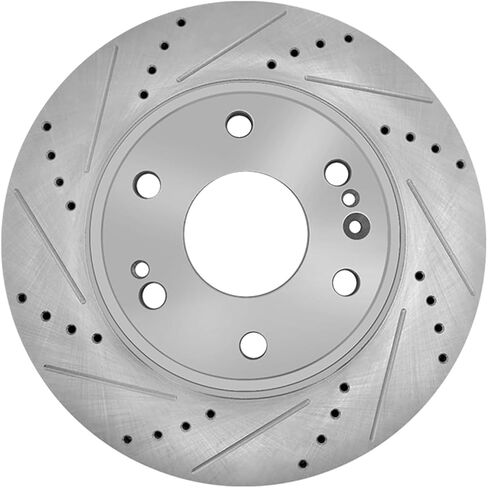 PM Auto 1 Piece Front Right 330mm Drilled Slotted Brake Disc Rotor Replacement For 2014-2018 GMC Sierra 1500 in Kuwait