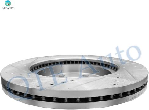 PM Auto 1 Piece Front Right 330mm Drilled Slotted Brake Disc Rotor Replacement For 2014-2018 GMC Sierra 1500 in Kuwait