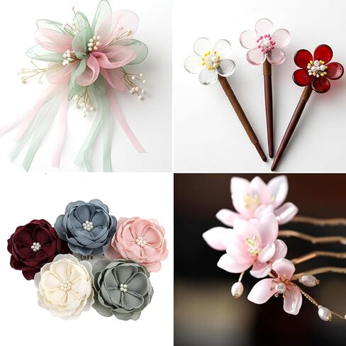 1200Pcs Artificial Stamens for Flower Making Flower Stamens for Crafts Floral Stamen for Flowers Assorted 8 Color Double Heads Floral Design Stamen Supplies DIY Wedding Home Decoration in Kuwait