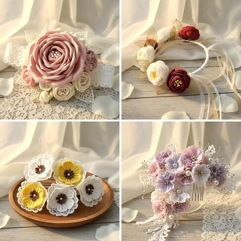 1200Pcs Artificial Stamens for Flower Making Flower Stamens for Crafts Floral Stamen for Flowers Assorted 8 Color Double Heads Floral Design Stamen Supplies DIY Wedding Home Decoration in Kuwait