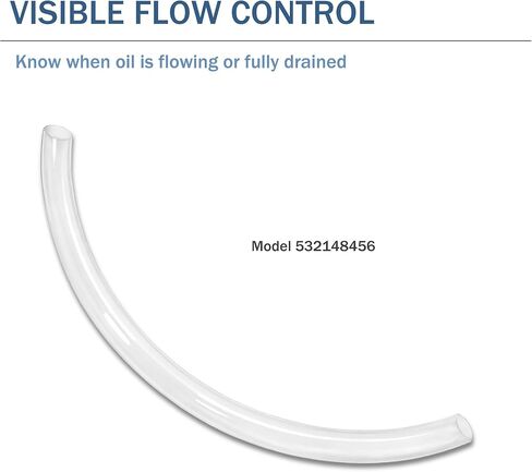 532148456 Oil Drain Tube for Husqvarna Poulan Pro AYP Craftsman Lawn Mower Tractor, 1 Pack Replacement Drain Tube in Saudi Arabia
