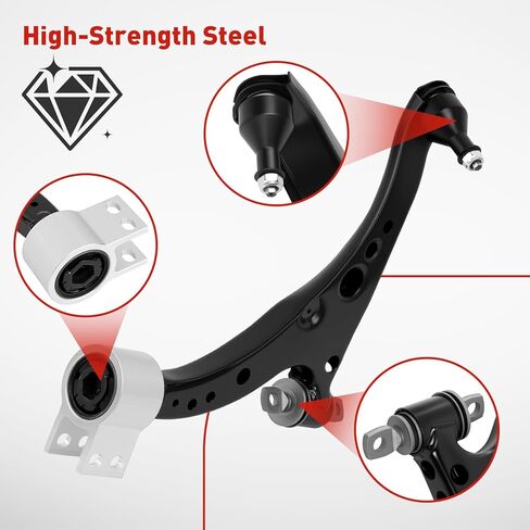 2PC Front Suspension Lower Control Arm & Ball Joint Assembly Compatible with Chevy Cruze 2016 2017 2018 2019 & fit for Volt 2016-2019,Repalce#K623586 K623587 in Saudi Arabia