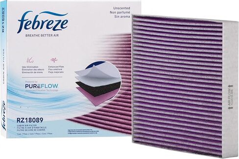 Febreze Odor Control Cabin Air Filter by PUREFLOW RZ18089 Fits 2021-2026 Nissan Rogue 1.5L; 2019-2026 Altima 2.5L; 2020-2026 Sentra 2.0L; 2021-2023 Rogue 2.5L; 2019-2025 INFINITI QX50 2.0L in Kuwait