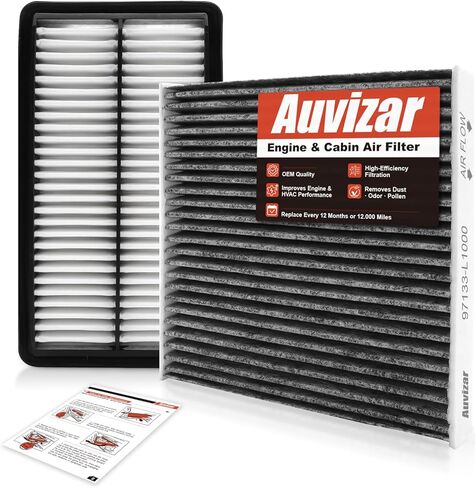 Engine & Cabin Air Filter Kit for Hyundai Tucson/Santa Cruz(2022-2026),Sportage(2023-2026),Sorento/Santa Fe(2021-2026),Sonata (2020-2025),K5 (21-26), Gas Only NOT FOR HYBRID in Saudi Arabia