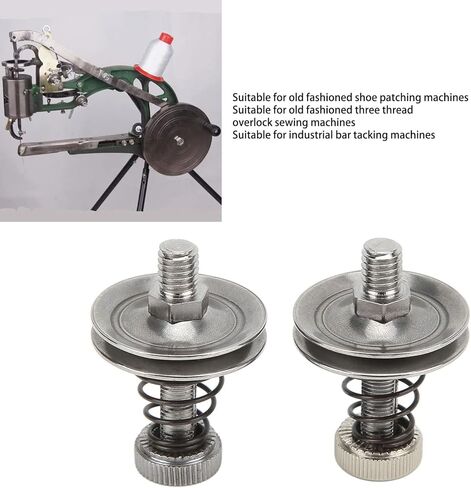 OEBUAFI 2pcs Thread Tension Assembly, Regulator Thread Tensioner Yarn Trapper Stainless Steel Sewing Machine Parts for Industrial Bar Old Fashioned Shoe Mending Machine in Kuwait
