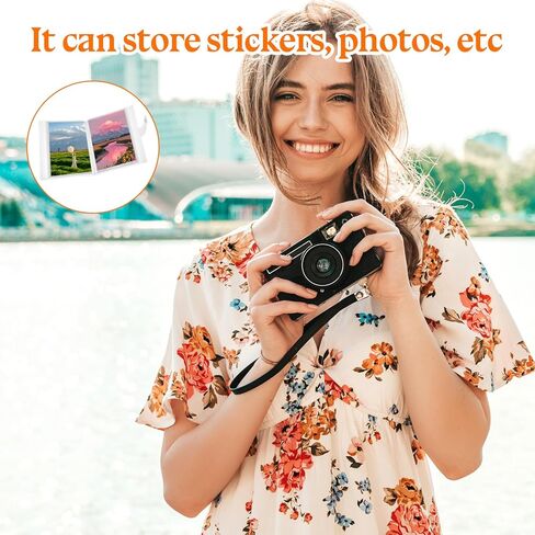 40 Pockets Sticker Organizer Storage Album with Snap Book Stickers Collecting Binder A6 Nail Art Sticker for Scrapbook Planner Journal Stickers Cards in Kuwait