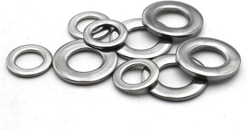 2-100pcs M1.6/M2/M2.5/M3/M4/ M5/M6/M8/M10-M22 Large Flat Washer DIN9021 304 Stainless Steel Big Metal Gasket Plain Washers(M2.5x6x0.5 (100pcs)) in Saudi Arabia