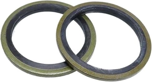 Seal Washer M5 M6 M8 M10 M12 M14 M16 M18 20 M24 Bonded Metal Rubber Gasket Oil -resistant Oil Drain Bolt Sealing(120pcs Washer Seal) in Kuwait