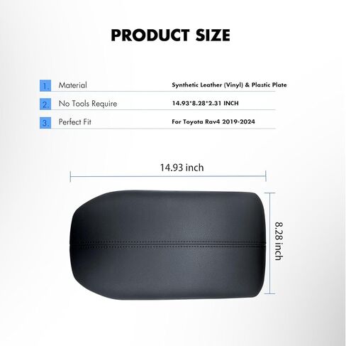Center Console Lid Compatible with Toyota Rav4 2019 2020 2021 2022 2023 Armrest Cover Replace 58920-42010-C0 5892042010C0 Leather Material in Saudi Arabia