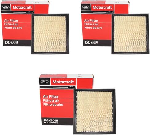 Motorcraft FA-2031 - فلتر هواء محرك الديزل الأصلي OEM - متوافق مع 2020-2024 F250 & F350 Super Duty مع 6.7 لتر V8 ديزل - 3 عبوات in Kuwait