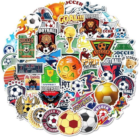 200 قطعة من ملصقات كأس العالم 2026، ملصقات كرة القدم لسكرابوكينغ، ملصقات الفينيل المقاومة للماء لزجاجات المياه، هدايا فريق كرة القدم للأطفال المراهقين، مواد تخزين للأولاد والبنات in Kuwait