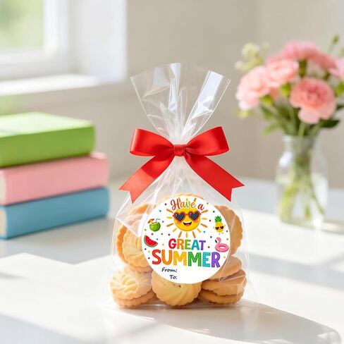 108Pcs Summer Stickers, 1.8 Inch Round Have a Great Summer Gift Tags, Cute Tropical Theme Sealing Labels for Kids, Party Favors, Goodie Bags & Classroom Gifts in Kuwait