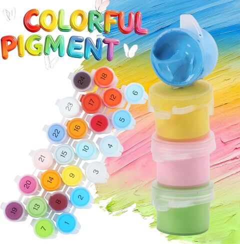 Dandelion Flower Paint by Numbers Kit for Adults, Plant Paint by Numbers on Canvas, DIY Adult Crafts Painting Kits with Acrylic and Brushes, Hobbies for Women, Paintings for Home Wall Decor, 16x20 in in Kuwait