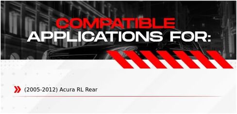 مفاهيم R1 دوارات الفرامل الخلفية لـ 2005-2012 Acura RL | دوارات فرامل قرصية فارغة| الفرامل والدوارات الفرامل والدوارات in Kuwait