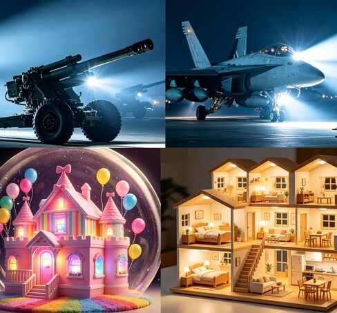 Mini LED Lights 11 Pcs for Dollhouse with 11Pack Backup Battery,Small Soptling Battery Operated Miniature Tiny Lighting for DIY Crafts, Model Kits & Party Decor(Cold White) in Saudi Arabia