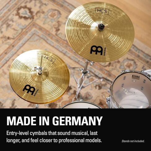 Meinl Cymbals HCS141620 HCS Cymbal Box Set Pack with 14-Inch Hi Hat Pair, 16-Inch Crash, 20-Inch Ride (VIDEO) in Saudi Arabia