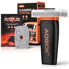 1-Piece Set Improved Automotive Glass Oil Film Removal Wipes with Handle Coating, Multifunctional Car Glass Cleaner for Windows, Windshields & Rearview Mirrors in Saudi Arabia
