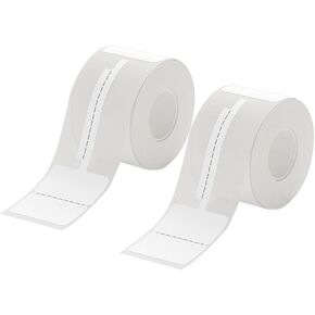 B1 Jewelry Label Tape Adapted Labels Sticker Standard Laminated Office Container Labeling Tape Replacement for Niimbot B21 B1 B3S Label Maker (2 Rolls, 02T White) in Saudi Arabia
