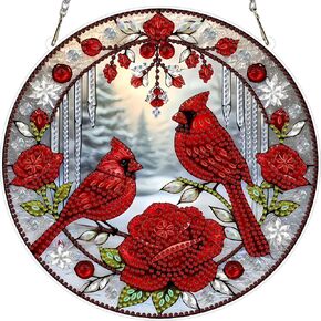 LPDJITO Hummingbird Hanging Diamond Art Kits for Adults Pendant Suncatcher, Special Shaped Crystal DIY Pearl Diamond Painting Kit, Gift for Mother Spring Summer Window Wreath Decor in Saudi Arabia