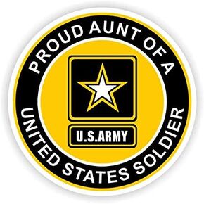 Proud Aunt of a United States Soldier Car Magnet in Saudi Arabia