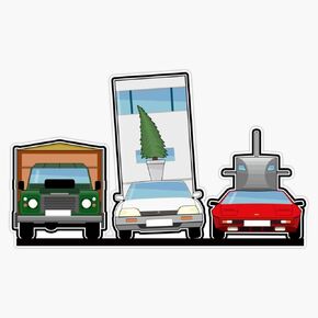 Top Gear Camping Trio Sticker Vinyl Decal Wall Laptop Window Car Bumper Sticker 5" in Kuwait