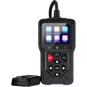 M60 2-in-1 OBD2 Scanner for Car & Motorcycle, Enhanced Live Data & Engine Fault Code Reader, Diagnostic Scan Tool for Error Check and Clear,Used for Almost OBDII Protocol Vehicles (Black) in Saudi Arabia
