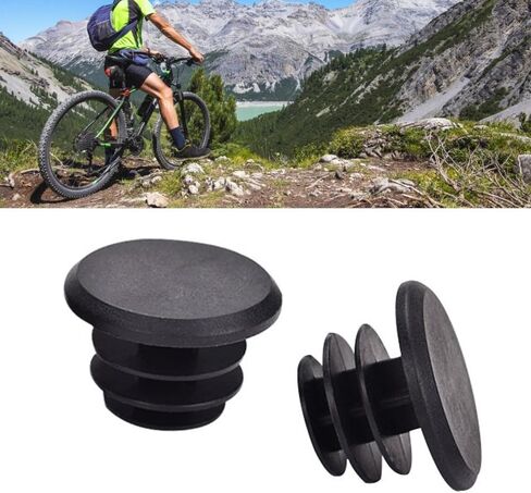 Bicycle Handlebar End Plugs – Non-Slip Plastic Bar End Caps for Mountain & Road Bikes, Durable Protection Grip (27x18x16mm, Easy Installation)‌ in Kuwait