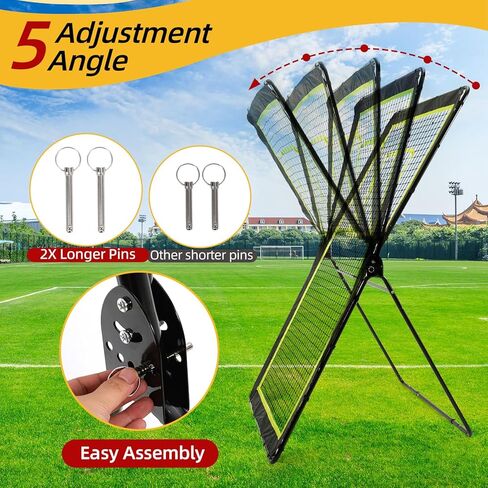 Lacrosse Rebuter for Backyard ، خمسة زوايا انتعاش صافية ، شبكة Lacrosse مع إطار ، ترتد جيد وسهل تجميع شبكة الكرة الطائرة الشبكة in Kuwait