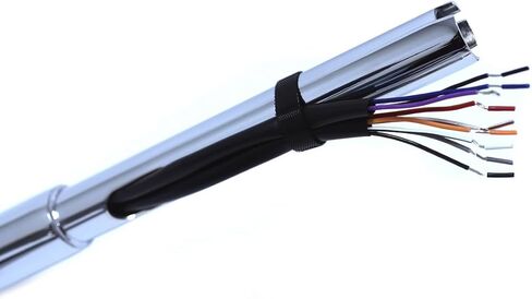 SKULL PIVOT- 1.25" Fat Chrome 14" Rise Pre wired Miter Cut Ape Hanger Handlebar Compatible with H-D 2008-2013 Road King FLHR PreDrilled Handlebars in Saudi Arabia