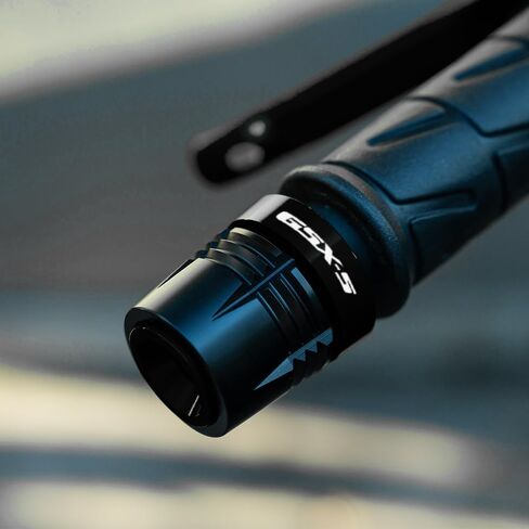 متوافق مع GSXS 750 GSX S750 950 GSXS 1000 GT 1000GX 1000F GSX8S 2025 GSX-S 750 شريط مقبض الدراجة النارية ينتهي بمقابض التوصيل المتزلجون غطاء مقابض المقود (أسود) in Kuwait