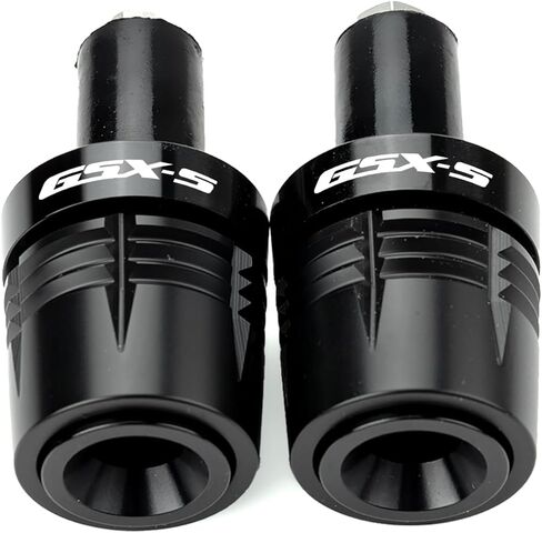 متوافق مع GSXS 750 GSX S750 950 GSXS 1000 GT 1000GX 1000F GSX8S 2025 GSX-S 750 شريط مقبض الدراجة النارية ينتهي بمقابض التوصيل المتزلجون غطاء مقابض المقود (أسود) in Kuwait