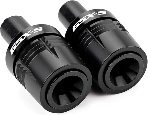 متوافق مع GSXS 750 GSX S750 950 GSXS 1000 GT 1000GX 1000F GSX8S 2025 GSX-S 750 شريط مقبض الدراجة النارية ينتهي بمقابض التوصيل المتزلجون غطاء مقابض المقود (أسود) in Kuwait