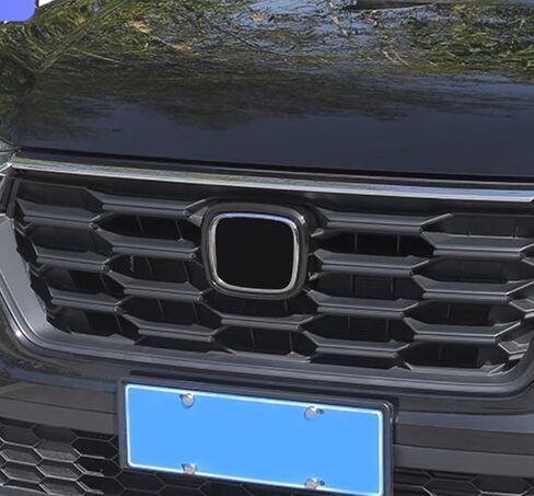 ملحقات السيارة مناسبة لهوندا CR-V CRV 2023 2024 2025 2026 غير مناسبة Crv Hybrid Car Front Grille Logo غطاء إطاري زخرفة (أسود لامع) قطعة واحدة ABS in Kuwait