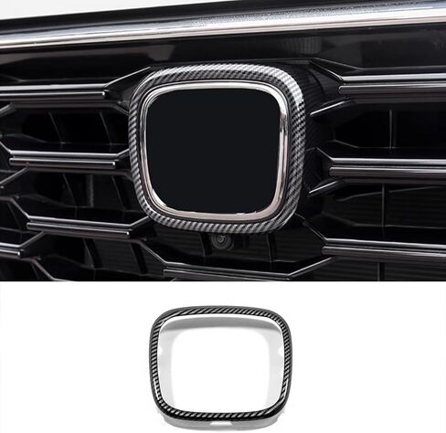 ملحقات السيارة مناسبة لهوندا CR-V CRV 2023 2024 2025 2026 غير مناسبة Crv Hybrid Car Front Grille Logo غطاء إطاري زخرفة (أسود لامع) قطعة واحدة ABS in Kuwait