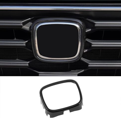 ملحقات السيارة مناسبة لهوندا CR-V CRV 2023 2024 2025 2026 غير مناسبة Crv Hybrid Car Front Grille Logo غطاء إطاري زخرفة (أسود لامع) قطعة واحدة ABS in Kuwait