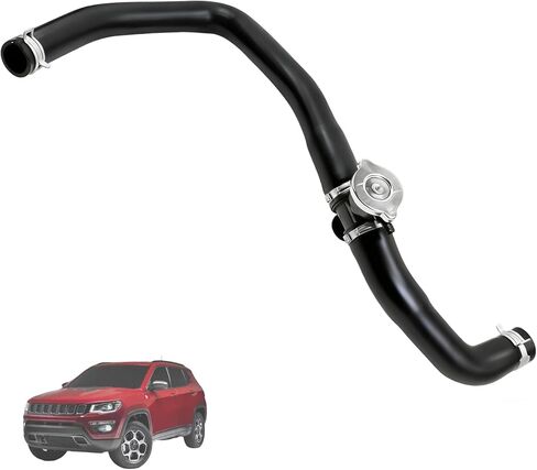 خرطوم المبرد العلوي مع غطاء مناسب لـ 2007-2017 Jeep Compass Patriot 2.0L 2.4L L4 لـ 2007-2012 Dodge Caliber 1.8L 2.0L 2.4L استبدال 5058172AH 5058172AE 5058172AI 5058172AF 5058172AG 5058172ج in Kuwait