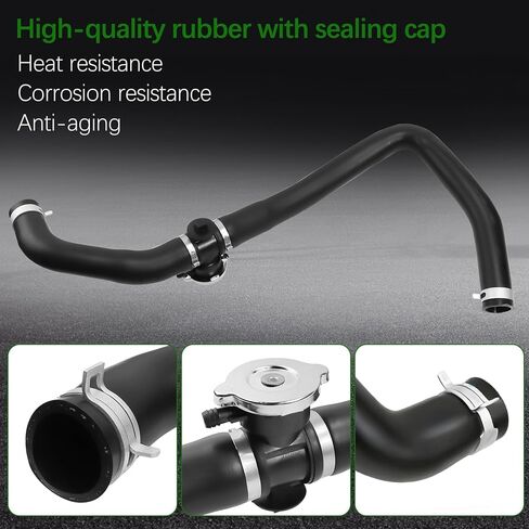 خرطوم المبرد العلوي مع غطاء مناسب لـ 2007-2017 Jeep Compass Patriot 2.0L 2.4L L4 لـ 2007-2012 Dodge Caliber 1.8L 2.0L 2.4L استبدال 5058172AH 5058172AE 5058172AI 5058172AF 5058172AG 5058172ج in Kuwait