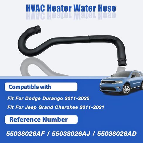 55038026AD Upper Radiator Coolant Hose Fit for Dodge Durango 2011-2025 for Jeep Grand Cherokee 2011-2021 Replace 55038026AF 55038026AJ HVAC Heater Water Hose in Kuwait